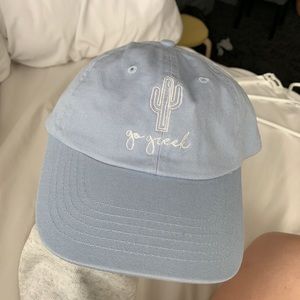 Go Greek baby blue hat!